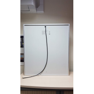 Miroir armoirette LED rétro-éclairé avec prise et interrupteur ARMILED - 70 cm