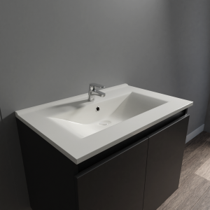 Plan vasque en céramique CÉRAPLAN - 70 cm