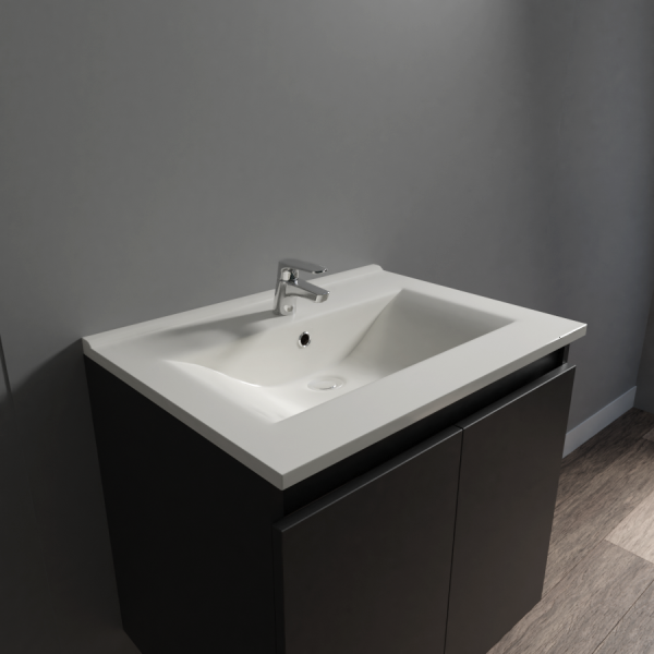 Plan vasque en céramique CÉRAPLAN - 60 cm