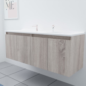 Caisson double vasque PROLINE 140 - Cambrian oak