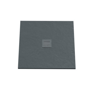 Receveur de douche 80x80 cm extra plat - gris anthracite - DIAMANT