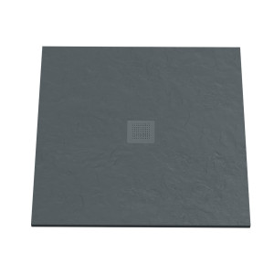 Receveur de douche 100x100 cm extra plat - gris anthracite - DIAMANT