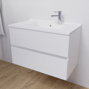 Caisson simple vasque ROSALY 80 - Blanc brillant