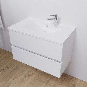 Caisson simple vasque ROSALY 80 - Blanc brillant