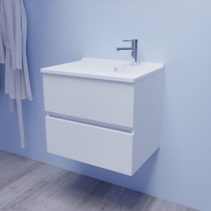 Caisson simple vasque ROSALY 60 - Blanc brillant