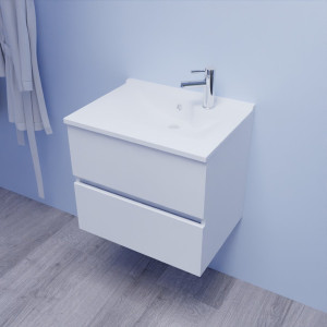 Caisson simple vasque ROSALY 60 - Blanc brillant