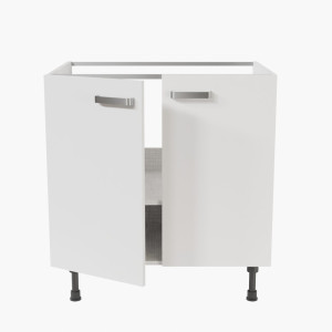 Meuble sous évier - 80 cm - Blanc