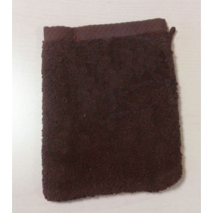 Gant de toilette 16x21cm - Chocolat