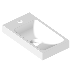 Lave-mains à suspendre ou poser RESIMAIN - 40x22 cm