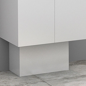 Cache-tuyaux coloris Blanc brillant - 50cm