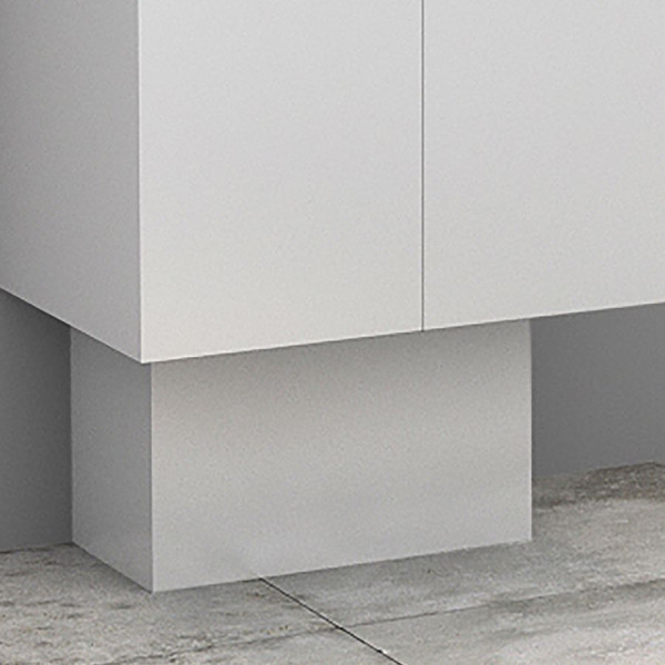 Cache-tuyaux coloris Blanc brillant - 50cm