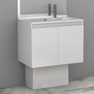 Cache-tuyaux coloris Blanc brillant - 50cm