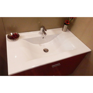 Plan vasque en céramique CÉRAPLAN - 80 cm