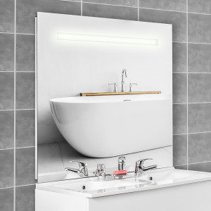 Miroir ELEGANCE 140x105 cm - éclairage intégré à LED et interrupteur sensitif