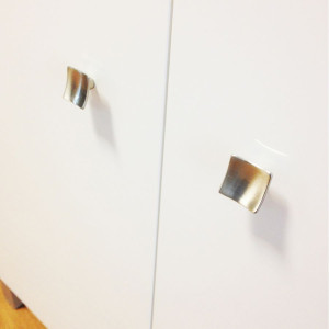 Meuble ECOLINE 80 cm avec plan vasque et miroir - Blanc brillant