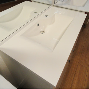 Plan simple vasque design RÉSILOGE - 80 cm