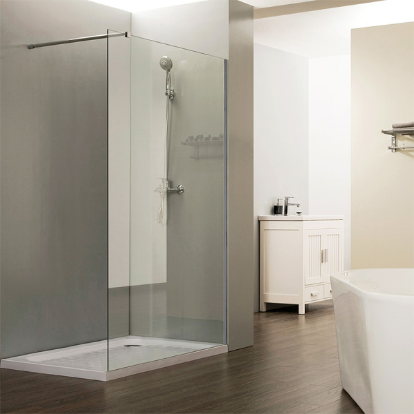 Paroi de douche fixe CALYPSO verre 8 mm - 110x200 cm