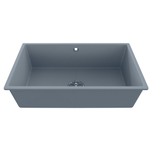 Cuve EVISTONE à encastrer ou à fixer par dessous 74x44 cm - Cromo