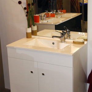 Plan simple vasque design RÉSILOGE - 80 cm