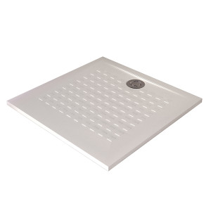Receveur de douche blanc ultraplat 2.5cm  RESISOL - 90x90cm