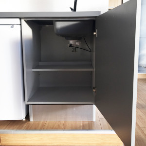 Kitchenette K01 - 120cm avec emplacement frigo top et hotte