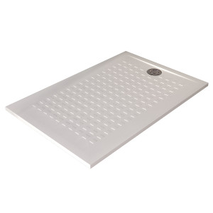 Receveur de douche blanc ultraplat 2.5cm  RESISOL - 120x80cm