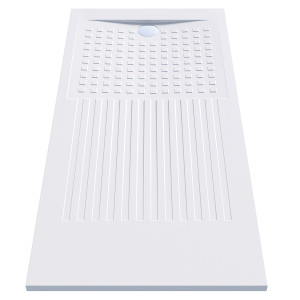 Receveur de douche blanc découpable 3.5cm OASIS - 190x90cm
