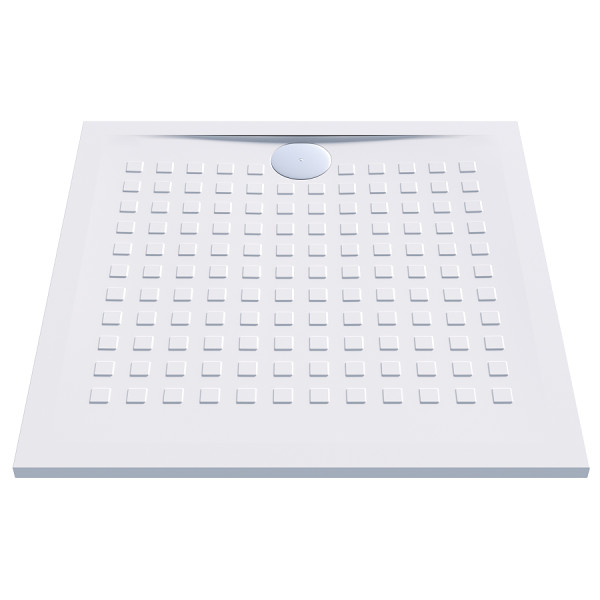 Receveur de douche blanc ultraplat 2.5cm  RESISOL - 90x90cm