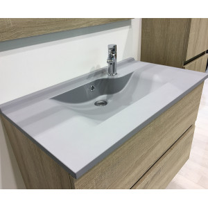 Plan simple vasque design gris RÉSILOGE - 60 cm