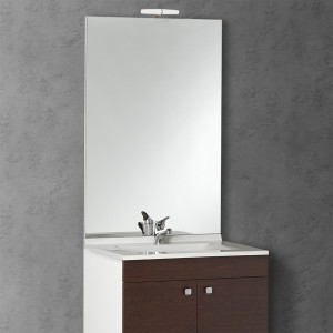 Miroir MIRCOLINE avec applique lumineuse -  70x105cm