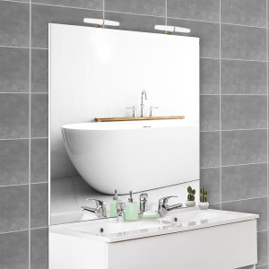 Miroir MIRCOLINE avec appliques lumineuses -  140x105cm