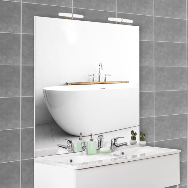 Miroir MIRCOLINE avec appliques lumineuses -  140x105cm