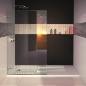 Receveur de douche blanc découpable 3.5cm OASIS - 190x90cm