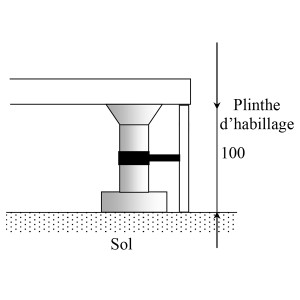 Plinthe en HPL pour receveur de douche RESIPLINTHE - 180x10