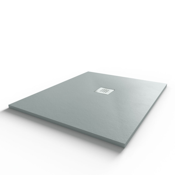 Receveur de douche gris extraplat 2.2cm SLIMMER - 100x80cm