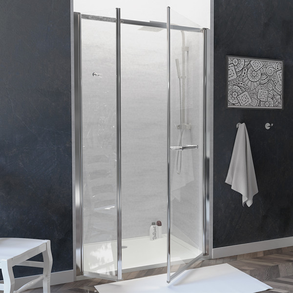 Porte de douche OCEANE 120 PMR Droite - pivotante double