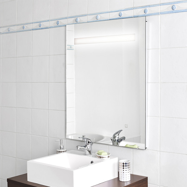 Miroir ELEGANCE 60x80 cm - éclairage intégré à LED et interrupteur sensitif