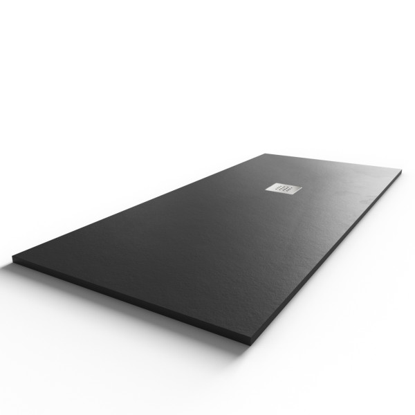 Receveur de douche anthracite extraplat 2.2cm SLIMMER - 180x80cm