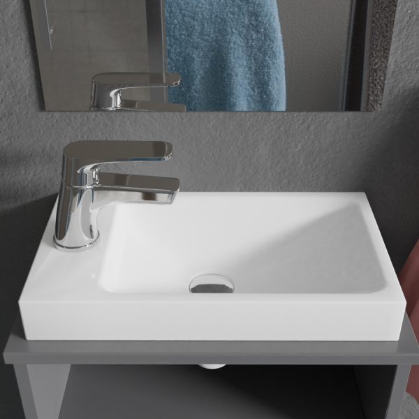 Lave-mains à suspendre ou poser RESIMAIN - 40x22 cm