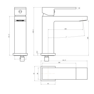 Mitigeur lavabo LUXUS