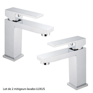 Lot de 2 Mitigeurs lavabo LUXUS