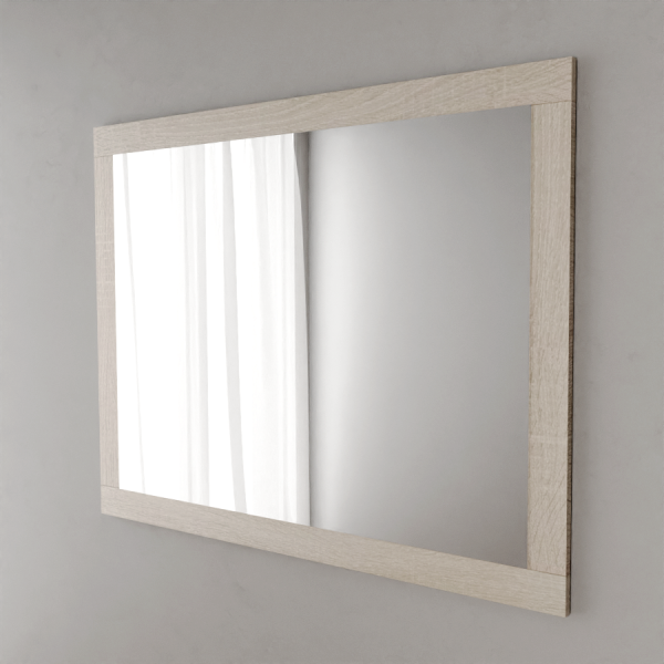 Miroir MIRALT décor cambrian oak sans applique - 140x109 cm