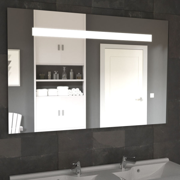 Miroir ELEGANCE 120x80 cm - éclairage intégré à LED et interrupteur sensitif