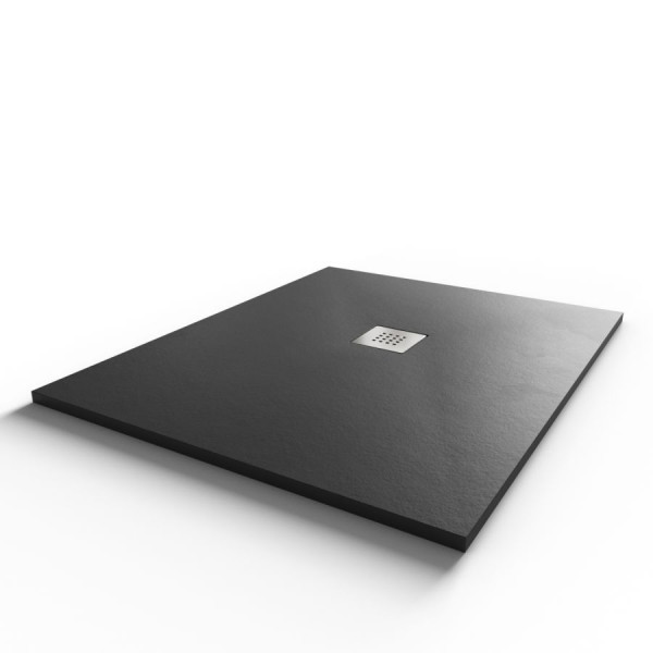 Receveur de douche gris anthracite extraplat 2.8cm LEVEL- 90x140cm