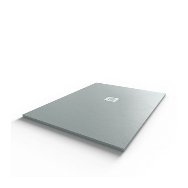 Receveur de douche 120x90 cm extra plat - gris ciment - DIAMANT