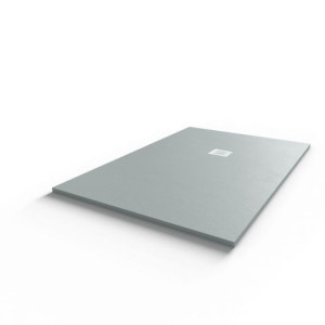 Receveur de douche 140x90 cm extra plat - gris ciment - DIAMANT