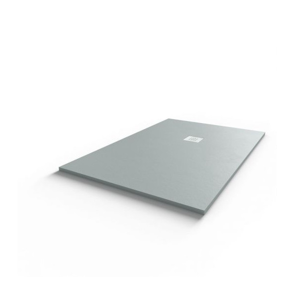 Receveur de douche 140x90 cm extra plat - gris ciment - DIAMANT