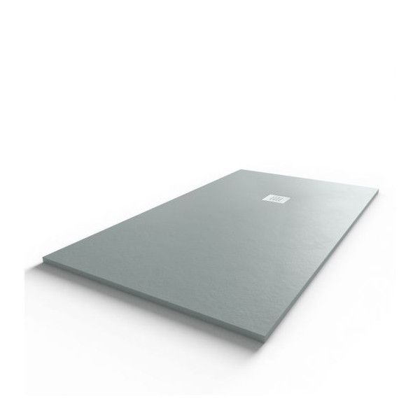 Receveur de douche 160x90 cm extra plat - gris ciment - DIAMANT