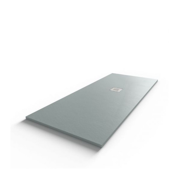 Receveur de douche 170x70 cm extra plat - gris ciment - DIAMANT