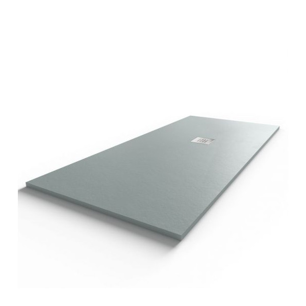 Receveur de douche 180x80 cm extra plat - gris ciment - DIAMANT